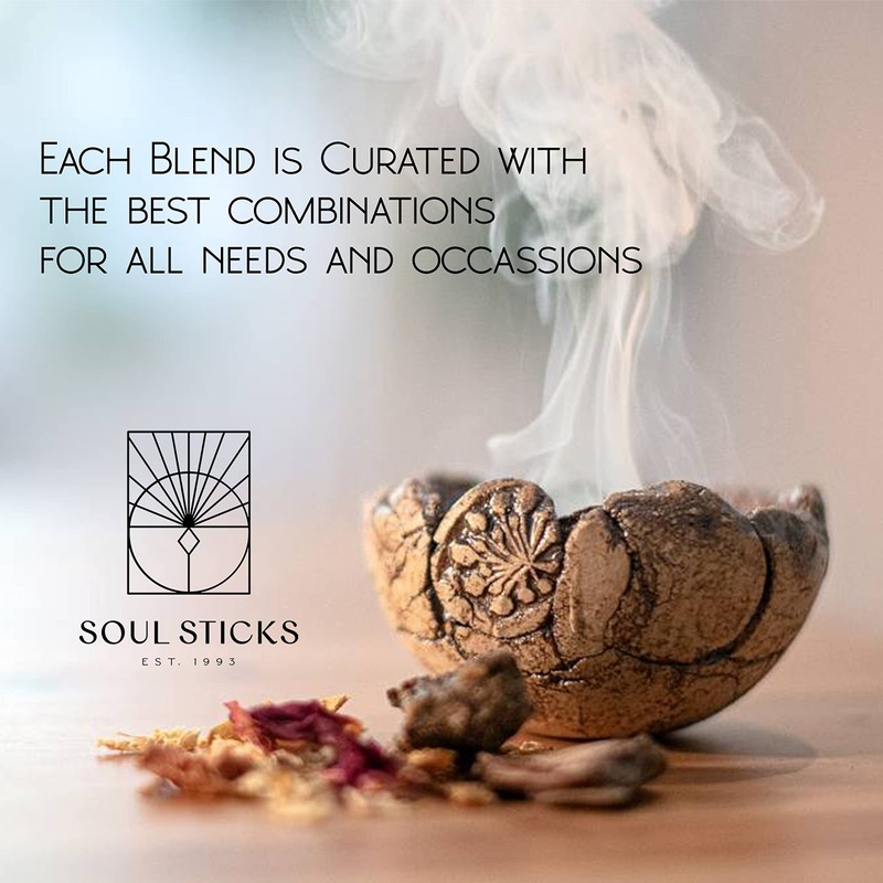SOUL STICKS Resin Incense Variety Sampler Kit, 3 Pack, 1