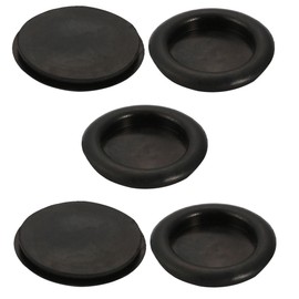 sourcing map Pack of 5 Single-sided Sealing Ring Wire Protective Sleeves Cable Grommet Rubber 40 mm Diameter Black