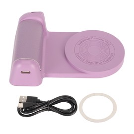 Magnetic Camera Handle Bluetooth Bracket Smartphone Handle Photo Holder Bluetooth Wireless Remote Control for Photo Shooting Purple with Bluetooth Camera Function