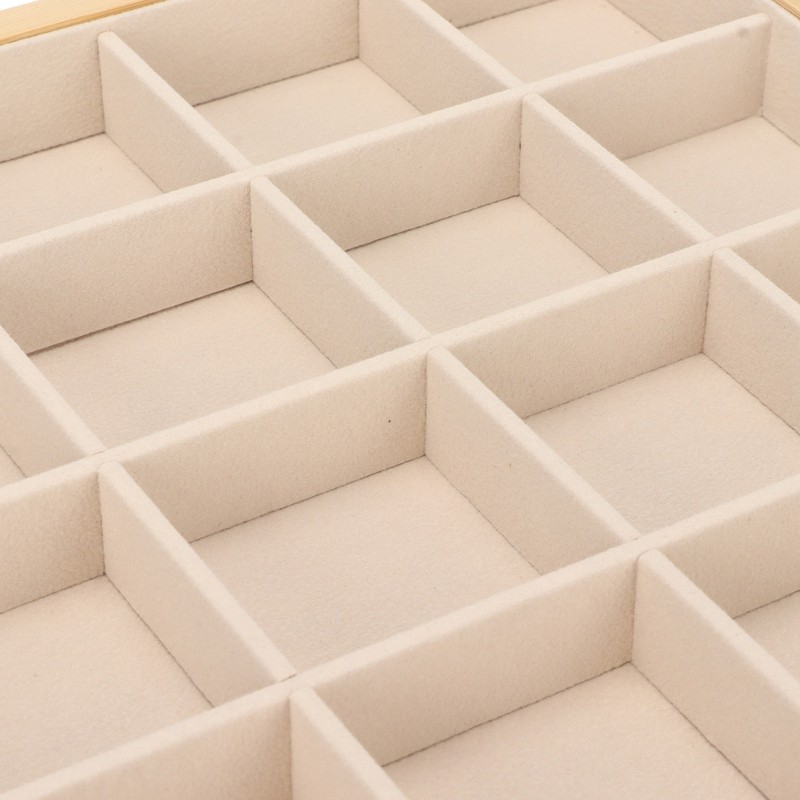 Jewelry Storage Display Trays Multipurpose 24 Grids Jewelry Tray for