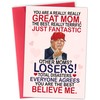 BETHEGIFT Funny Card for Mom from Daughter, Son, Kids -