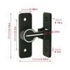Barn Door Lock, Bolt Latch,Heavy Duty Gate,90 Degree Luminous Sliding
