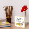 5" Happy Easter Wooden Block Sign Gift - Easter Blessing