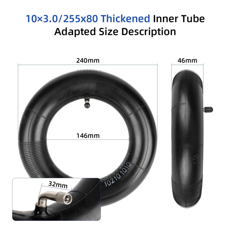 ulip 80/65-6 Scooter Inner Tube with 90 Degree for 255x80
