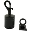 36mm Powder Coated Black Trigger Hook And Eye Plate Decking