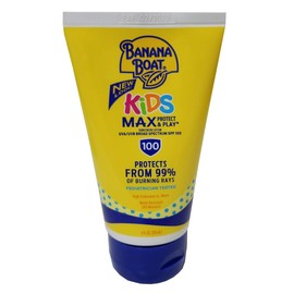 Banana Boat Kids Max Protect & Play Broad Spectrum Sunscreen SPF 100 4 oz (Pack of 8)