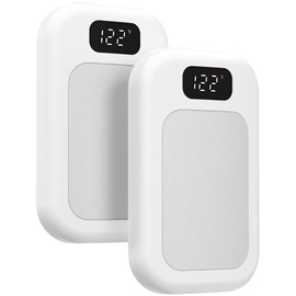 AI Hand Warmers Rechargeable 2 Pack, 6400mAh AI Temperature Control Electric Hand Warmer, LED Digital Display, Portable Pocket Hand Warmer for Woman, Man, Hunting, Camping