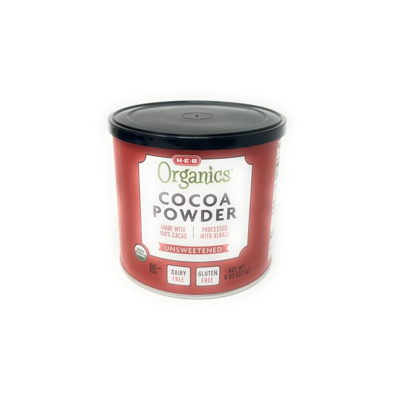 H‑E‑B Organics 100% Unsweetened Cocoa Powder 8oz - 1 can