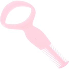 Peine para Pestañas de Plástico Rosa Guía para Rímel y Cejas Diseño de Doble Peine, Uso Simple y Práctico, Aplicador Multiusos Color Aleatorio