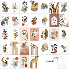 BIROYAL Affirmation Cards for Adults, Set of 32 Gold Foil Motivational Cards | Manage Stress with Self Love Cards | Mindfulness Self Love Courage Cards Gift Idea