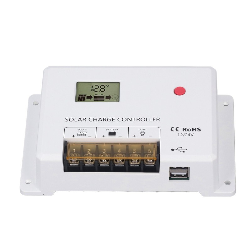PWM Solar Charge Controller Regulator LCD Display for Lithium Sealed