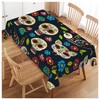 Walmsco Tablecloth Sugar Skull Decor For Dining Room Kitchen Rectangular