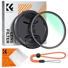 K&F CONCEPT 95mm MCUV Filter, Lens Protection Filter with Lens Cap, High Transmittance, 18 Layer Coating, UV Protection, Optical Glass, Thin Frame, Lens Protection, 1 Cleaning Cloth Included (Nano-Klear)