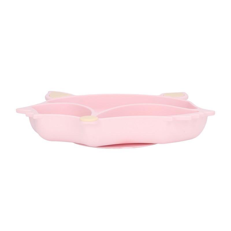 Baby Suction Plate Cute Fox Shape Non Toxic Safe 3