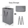 Chrislley 45L Slim Laundry Hamper Narrow Laundry Basket with Handle