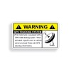 Real Sticky GPS Motorcycle Security Tracking Warning Safety Sticker Decal