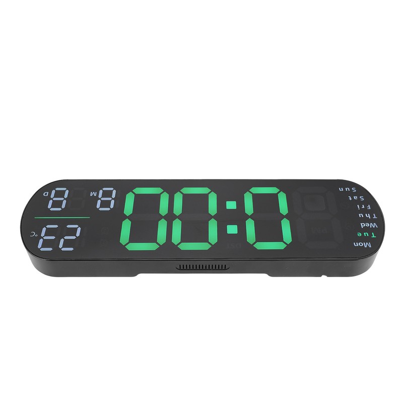 Digital Wall Clock Large Display with Remote Control Auto Brightness
