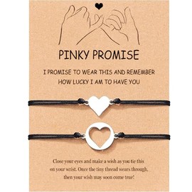 Guo Qiao Mothers Day Jewelry Gifts for Mom Daughter Mother Daugther Bracelets Birthday Gifts for Mom Matching Heart Bracelet