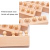 Cylinder Socket Toy Beech Wood Educational Knobbed Cylinders Blocks for