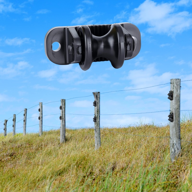 40pcs Wood Post Roller Insulators, Corner Insulators