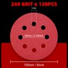 120PCS 125mm Sanding Discs 240 Grit for Random Orbital Sander