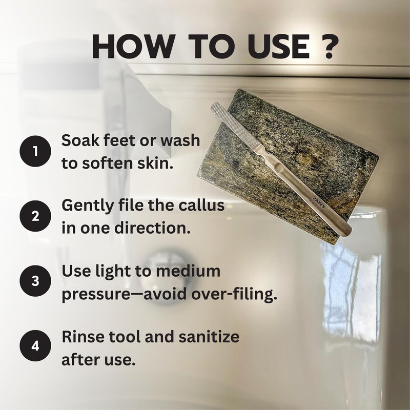 Jaws Podiatry Callus Grater, Surgical Grade Stainless Steel, Efficient Callus