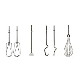 Univen Beater, Whisk, Dough Hooks and Blending Rod Compatible with KitchenAid Hand Mixers KHM3 KHM5 KHM7 KHM9