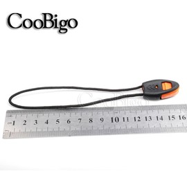 5 Pack Emergency Survival Whistle Kayak Canoe Fishing Lanyard Zipper Pull Cord Ends Lock Paracord Knife Outdoor Camp Hike Travel Kits