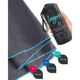 freigeist® Microfibre Towel in Various Colour Combinations Microfibre Bath Towel Large Beach Towel Microfibre