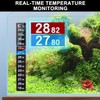 4PCS Fish Tank Thermometer Tropical - LCD Stick-On Temperature Strips