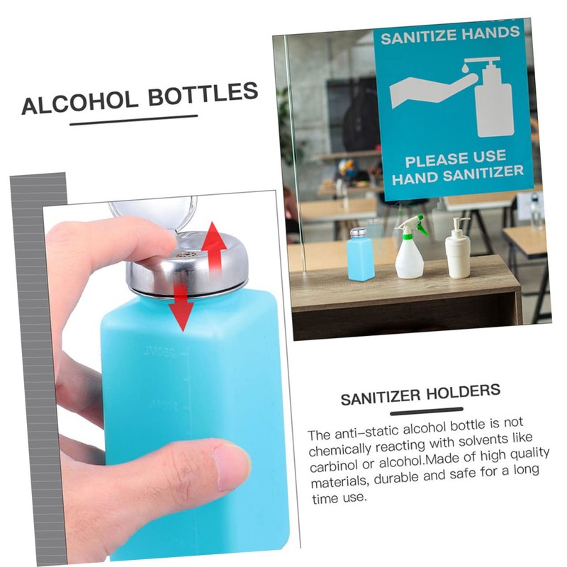 CHILDWEET 2pcs Professional Push Down Liquid Pumping Empty Bottle Dispenser