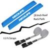 WONITAGO Soft Roof Rack Pads with Two 15 Ft Tie