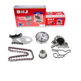 DNJ TK1160WP Timing Chain Kit with Water Pump for 2005-2010 Chrysler, Dodge, Jeep 300, Challenger, Charger 5.7L-6.1L V8 16V OHV 345cid