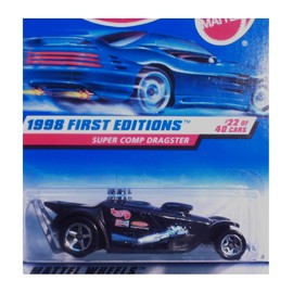 Hot Wheels Super COMP Dragster Black 1998 First Editions Series #22 of 40 Basic Car 1:64 Scale Series Collector #655