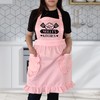 TEEAMORE Custom Ruffle Apron Your Name's Kitchen Cooking Baking Grilling