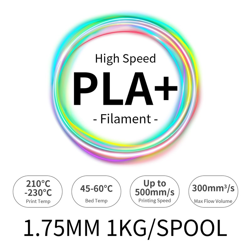 Micro Center Inland Black High Speed PLA+ Filament - Fast
