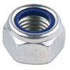 M6 Locking Nuts Pack of 100 Galvanised DIN 985 stop