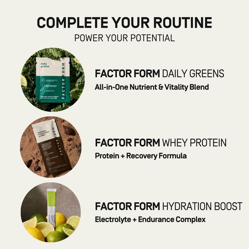 FACTOR FORM Hydration Boost Electrolyte Powder | 1800mg Electrolytes |