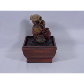 INNOVAGE HOME COLLECTION TRANQUILITY POTTERY FOUNTAIN BATTERY OPERATED