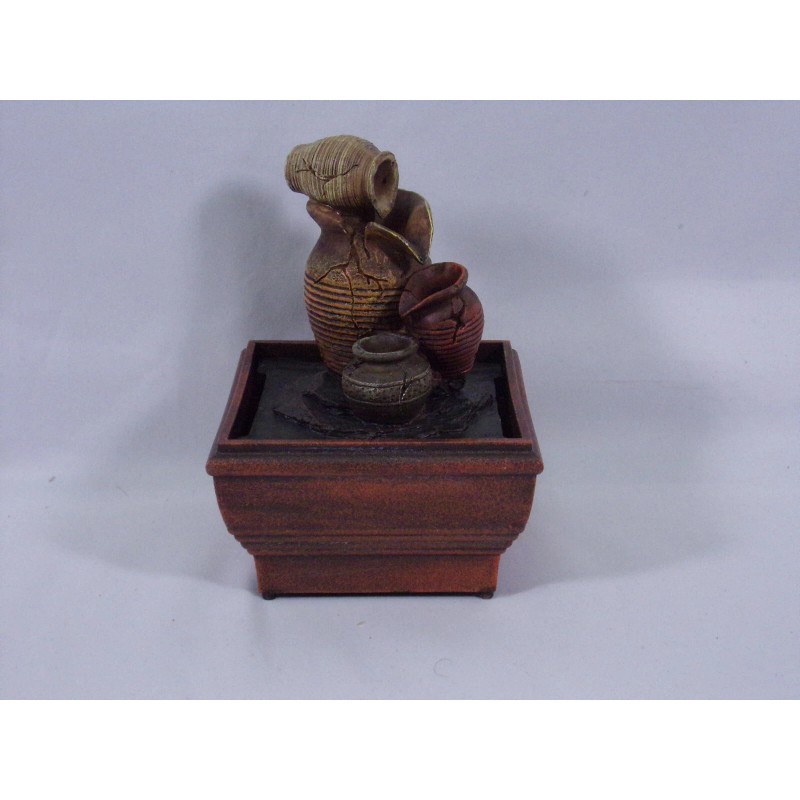 INNOVAGE HOME COLLECTION TRANQUILITY POTTERY FOUNTAIN BATTERY OPERATED