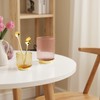 FullMeet Makeup Brush holder Organizer, Crystal Glass Toothbrush Holders, Striped