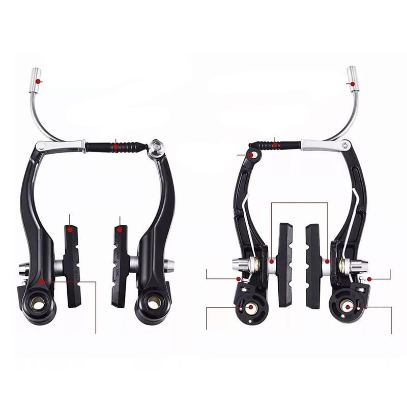 Bike Front Rear V Brake Set Aluminum Alloy Mountain Road