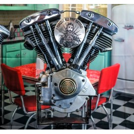 The Dirty Gringo Downward Spiral Brass Shovelhead Evo Points Timing Timer Cover Harley Davidson