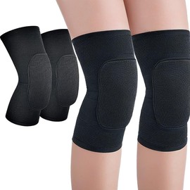 1 Pair Knee Pads, Dance Knee Pads, Soft Knee Pads, NTI Collision Soft Thickening Sponge Knee Pads, Premium Knee Pads Made of Breathable Fabric, for Dance, Football, Jogging, Dance, Black (L)