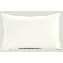 20" x 72" Super King Size Bolster Pillowcase - Plain Cream
