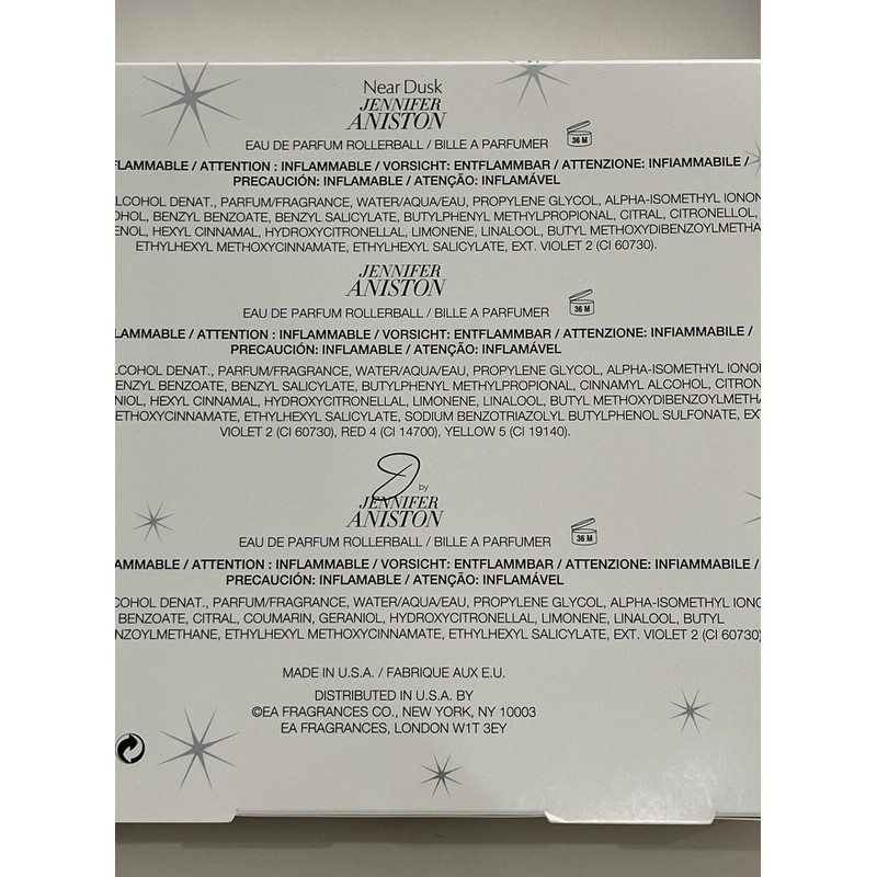 Jennifer Aniston 3pc Rollerball Gift Set Brand New Same As