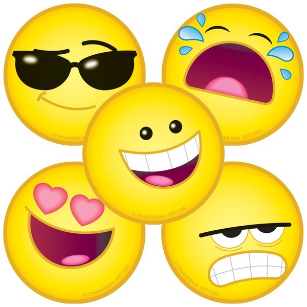 Emojis Stickers - Prizes and Giveaways - 100 per Pack