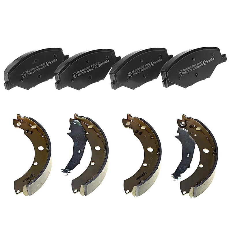 BREMBO Kit De Balatas Bajos Metales Y Zapatas Compatible con