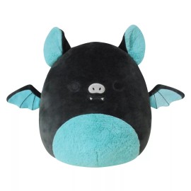 Squishmallows Aldous 12 Inch Squishmallows Plush Toy Teal Black Fruit Bat Squeeze Soft Toy