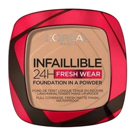 Base Compacta Infallible 24h Freshwear de L'Oréal Paris – Cobertura Alta y Duración Extrema para Piel Radiante